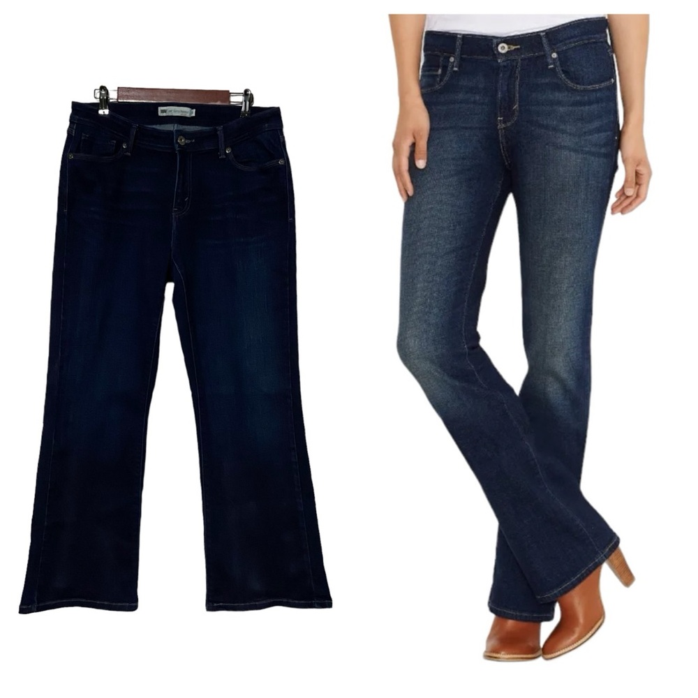 Levi’s 529 Curvy Bootcut Jeans Dark Washed Blue Women’s Size 16